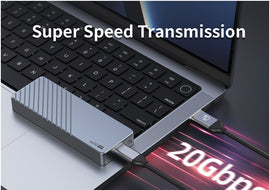 SANZANG External HD SSD Case 20Gbps M.2 NVMe Enclosure USB Type C 3.0