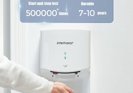 Interhasa! Automatic Hand Dryers With Tray High Speed Wind Sensor Hand