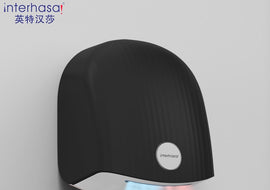 Interhasa! New Automatic Hand Dryer Hot Cold High Speed Wind Wall